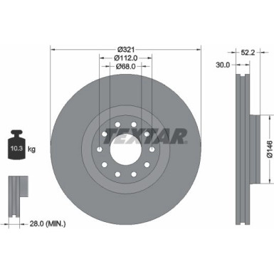 Bremsscheibe Audi P. S6 98 | 92154703