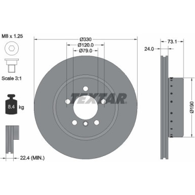 BREMSSCHEIBE BMW P. Z4 2,0-3,0 09- 330 24WYSOKO NAW?GLANY | 92269725