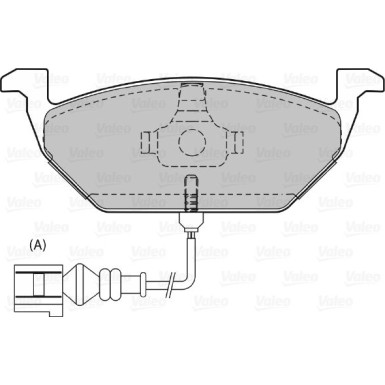 VALEO Bremsbeläge | 598408