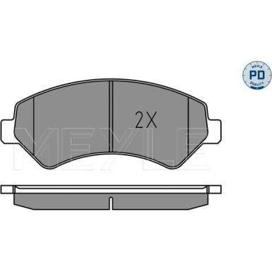 Bremsbelagsatz Fiat P. Ducato 06- Adowno— 2000Kg | 025 244 6619-2/PD