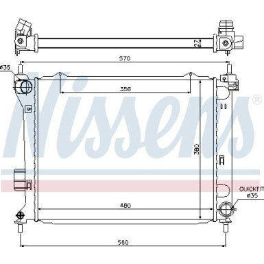 Wasserkühler PKW | HYUNDAI I20 09- 1.4 CRDI | 67549