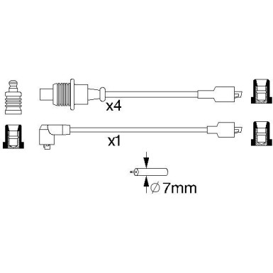 Zündleitungssatz | PEUGEOT | 0 986 357 128