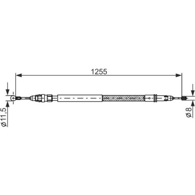 Handbremsseil | LANCIA Phedra,FIAT,CITROEN 07 | 1987482235