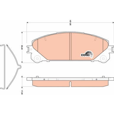 Bremsklötze VA | TOYOTA Rav 4 09 | GDB3484