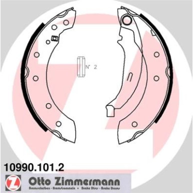 ZIMMERMANN Bremsbacken | 10990.101.2