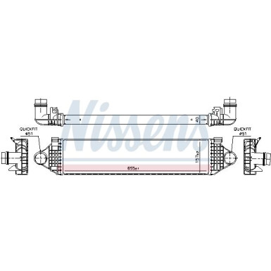 Ladeluftkühler PKW | Volvo V40 12 | 961476