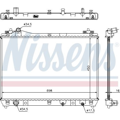 Wasserkühler PKW | SUZUKI GRAND VITARA 2,0 D 05 | 64201