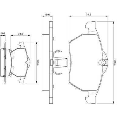 Bremsklötze | OPEL,SAAB | 0 986 424 488