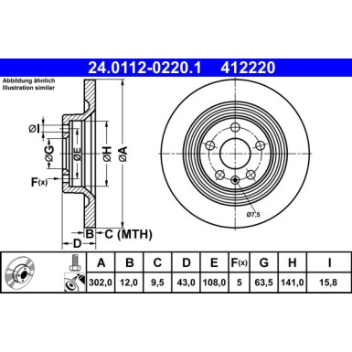 Bremsscheibe | 24.0112-0220.1