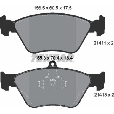 Bremsbelagsatz Opel P. Omega B/Ve | 2141101