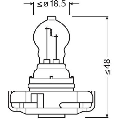 PS19W Osram | Faltschachtel | 12V 19W PG20-1 | 5201