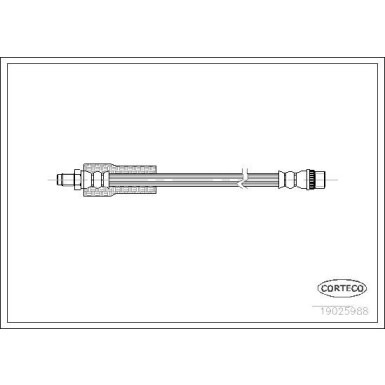 CORTECO Bremsschlauch | 19025988