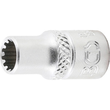 BGS Steckschlüssel-Einsatz Gear Lock | Antrieb Innenvierkant 6,3 mm (1/4"""") | SW 6 mm | 10106