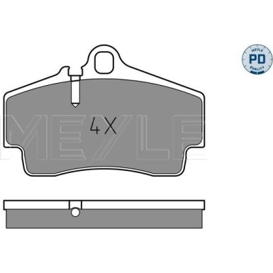 Bremsbelagsatz Porsche T. 911 (996) Carrera 97-/Cayman 04 | 025 217 9216/PD