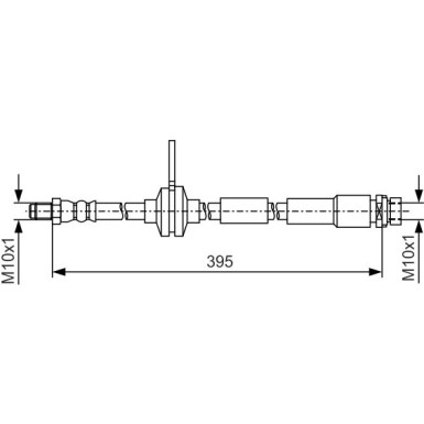 Bremsschlauch HA | FORD Focus 10 | 1 987 481 B19