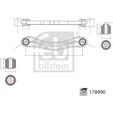 Febi Bilstein Stange/Strebe, Radaufhängung 178990