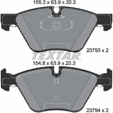 Bremsbelagsatz Bmw S. E60/61 03- 520-525 | 2379301