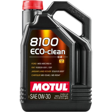 Motul 8100 Eco-clean 0W-30 C2 5 Liter | 102889