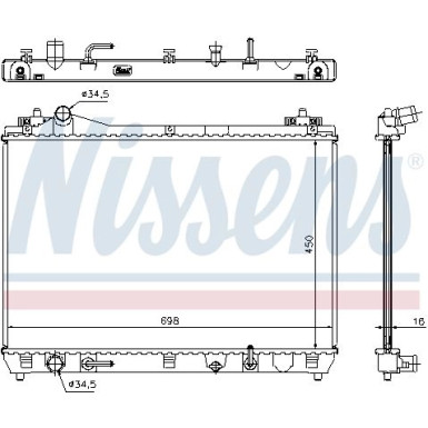 Wasserkühler PKW | SUZUKI GRAND VITARA 2,0AUT 05 | 64199