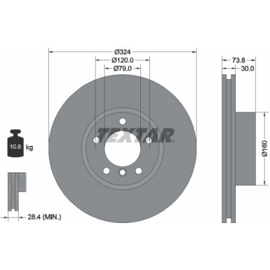 Bremsscheibe Bmw P. E39 96- 324X30 Ging | 92107105