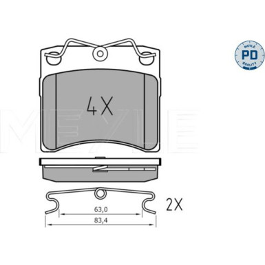 Bremsklötze VA Platinum | VW T4 90 | 025 206 5217/PD