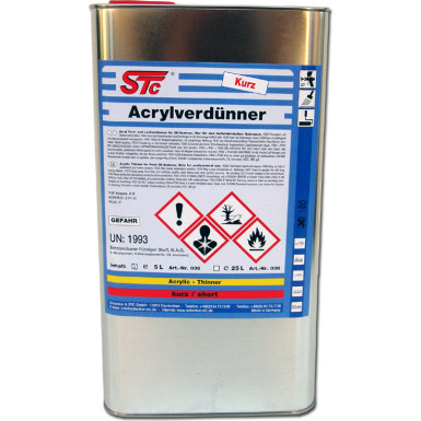 STC Acrylverdünner kurz Kanister 5 L | 36