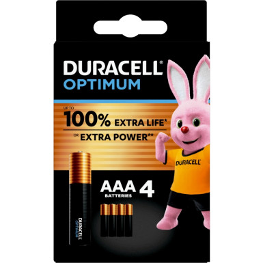 Duracell Optimum 4AAA | 5000394137516