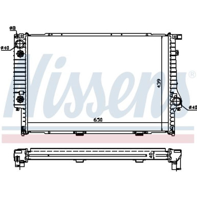 Wasserkühler PKW | BMW 5er , 8er (E31) | 60748A