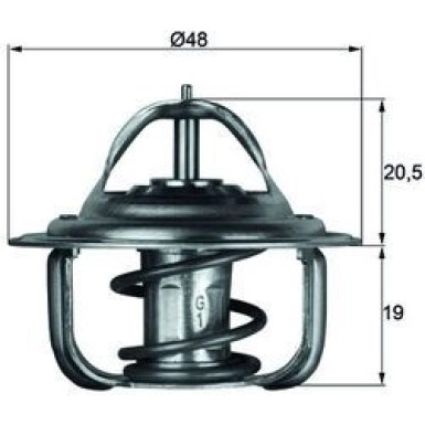 Thermostateinsatz mit Dichtung | VAG,OPEL Polo, AstraF/G,CorsaA/B | TX 1 92D