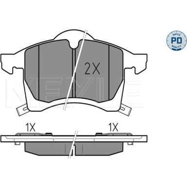 Bremsbelagsatz Opel P. Meriva 1.6-1.8 03-/Astra G | 025 230 5719/PD