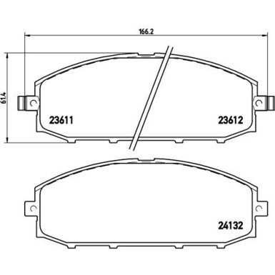 BREMBO Bremsklötze VA | NISSAN Patrol 97-07 | P 56 041