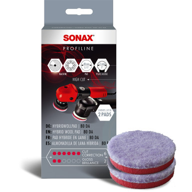 SONAX | HybridWollPad 80 DA 2Stk | 04940410