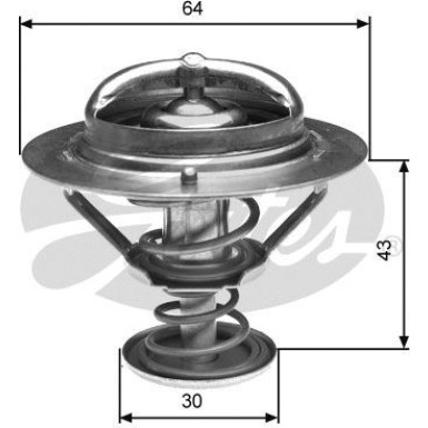 Gates Thermostat | RENAULT Espace 02 | TH27082G1