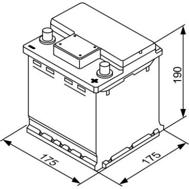 S4 000 BOSCH | PKW-Batterie | 12V 44Ah 420A | 0 092 S40 001