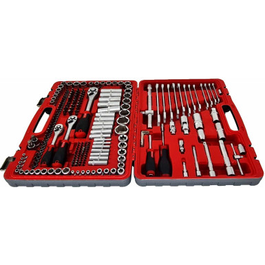 ROOKS Werkzeug-Set 1/2", 3/8", 1/4" – 216-teilig, für Profis