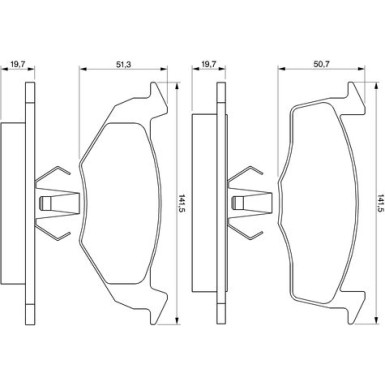 Bremsklötze | SEAT,VW | 0 986 424 347