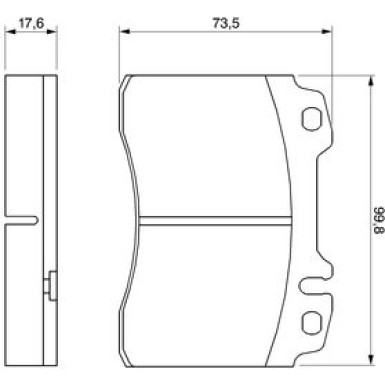 Bremsklötze | MERCEDES W124-Serie | 0 986 460 966