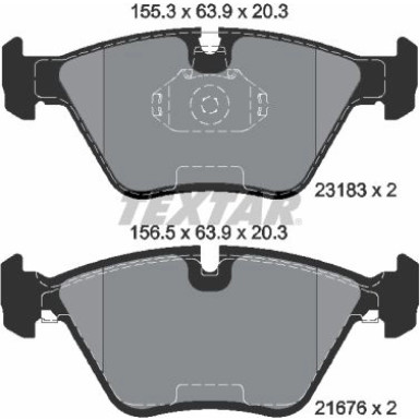 Bremsbelagsatz Bmw S. E83 X3 04-/E46 98- 330D | 2318302