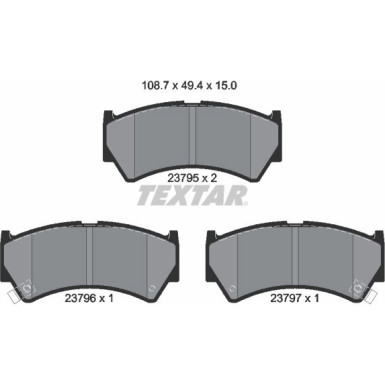 Bremsbelagsatz Suzuki P. Baleno 97 | 2379501