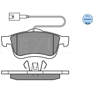 Bremsbelagsatz Fiat P. Doblo 10- 1 Sensor | 025 247 2720/W