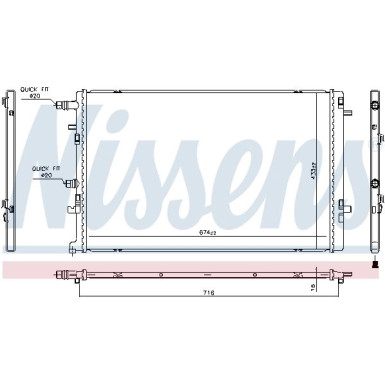 Wasserkühler PKW | Renault Megane IV 1.3 15 | 606762