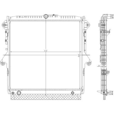 Kühler, Motorkühlung | 560001