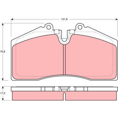 Bremsklötze HA | PORSCHE 911,944,928,968 85 | GDB966