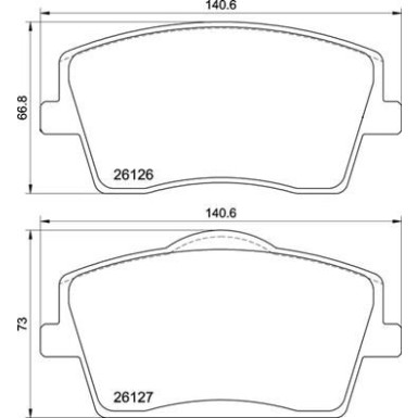 BREMBO Bremsklötze VA | VOLVO XC40 17 | P 86 031