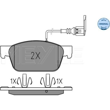 Bremsbelagsatz Vw P. T5 03- Mit Sensor | 025 246 2318/W