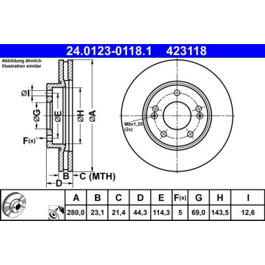 Bremsscheibe | 24.0123-0118.1