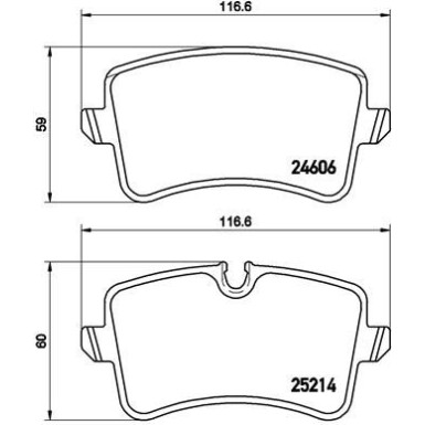 BREMBO Bremsklötze HA | AUDI A4,A6,A7,Allroad 10 | P 85 119