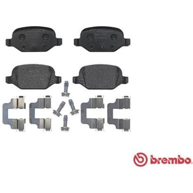 BREMBO Bremsklötze HA | FIAT Idea, panda, 500 03 | P 23 064