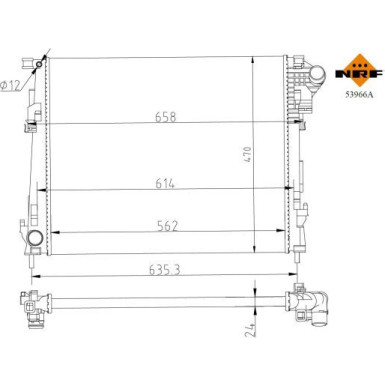 Kühler, Motorkühlung | 53966A