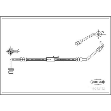 CORTECO Bremsschlauch | 19032132